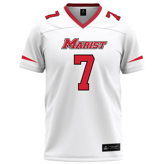 Marist - NCAA Football : Lance Martinez - White Football Jersey-0