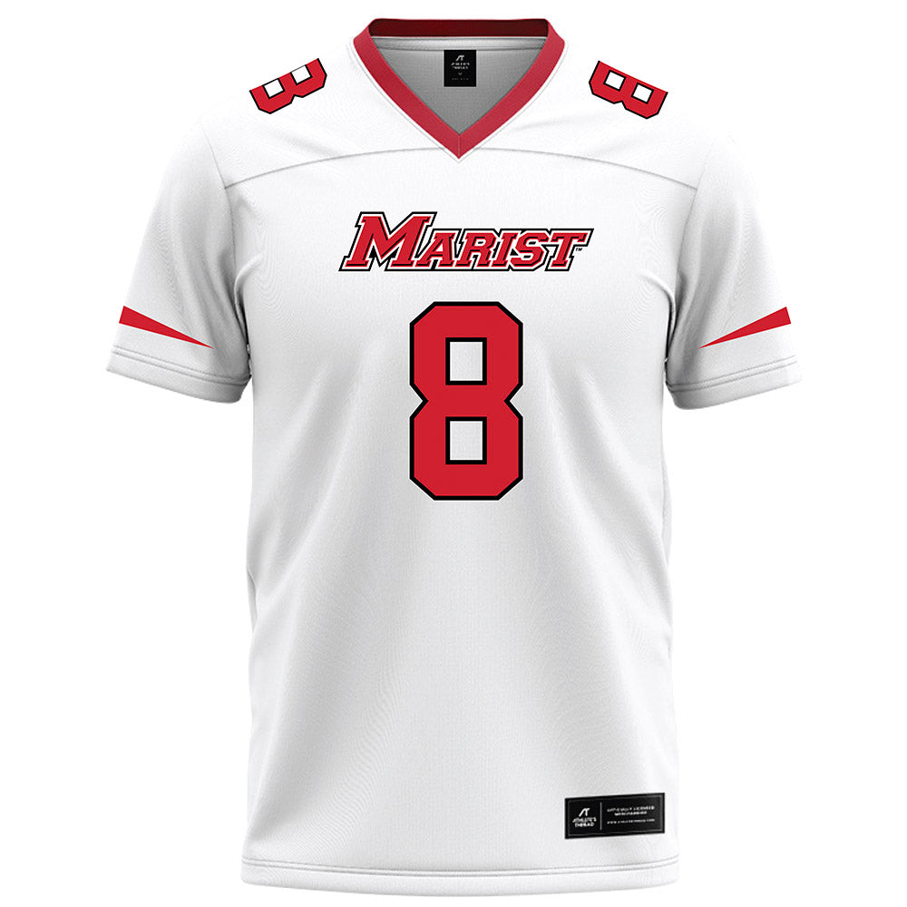 Marist - NCAA Football : Garrett Carter - White Football Jersey-0