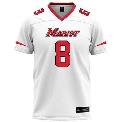 Marist - NCAA Football : Garrett Carter - White Football Jersey-0