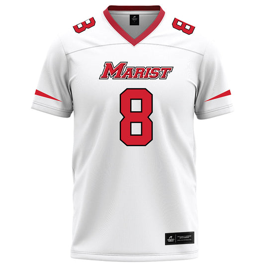 Marist - NCAA Football : Garrett Carter - White Football Jersey-0