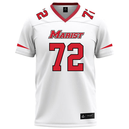 Marist - NCAA Football : Carson DeRoner - White Football Jersey-0