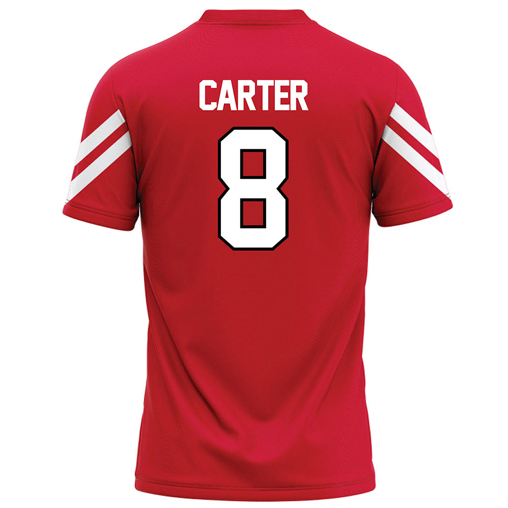 Marist - NCAA Football : Garrett Carter - Red Football Jersey-1