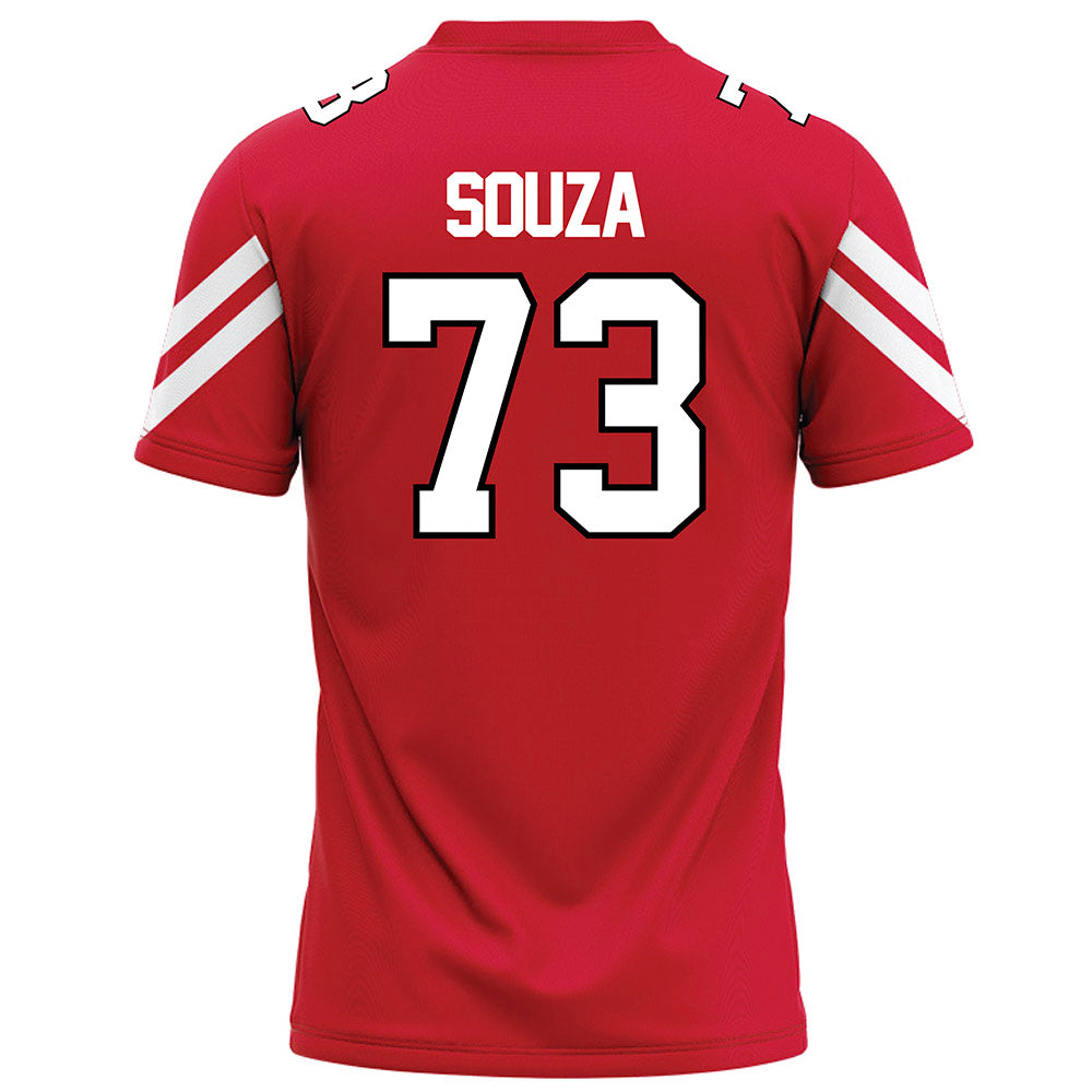 Marist - NCAA Football : Parish Souza - Red Football Jersey-1