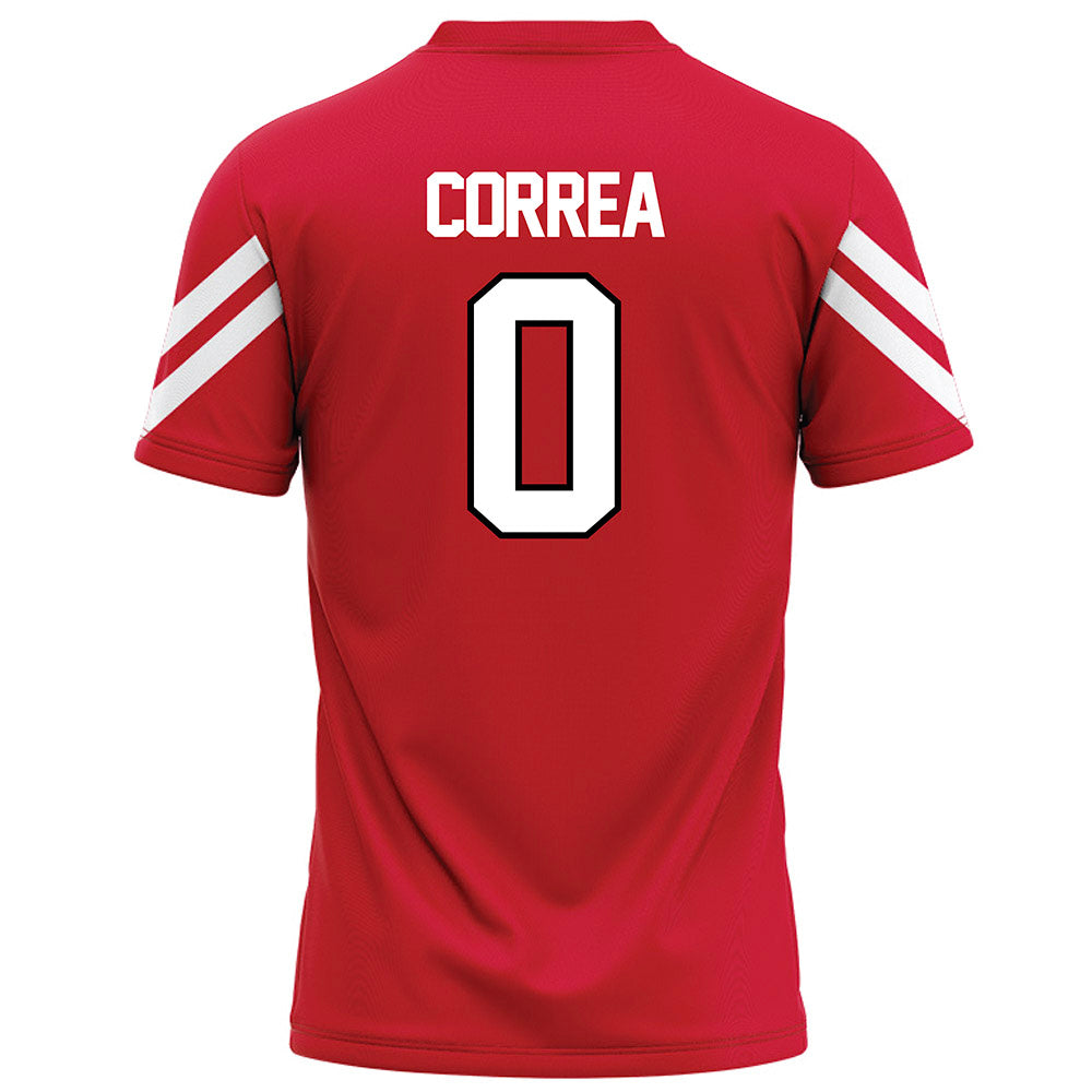 Marist - NCAA Football : Santino Correa - Red Football Jersey-1