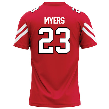 Marist - NCAA Football : Stephen Myers - Red Football Jersey-1