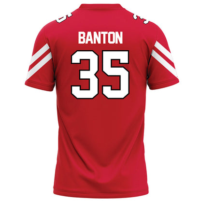 Marist - NCAA Football : Nathaniel Banton - Red Football Jersey-1