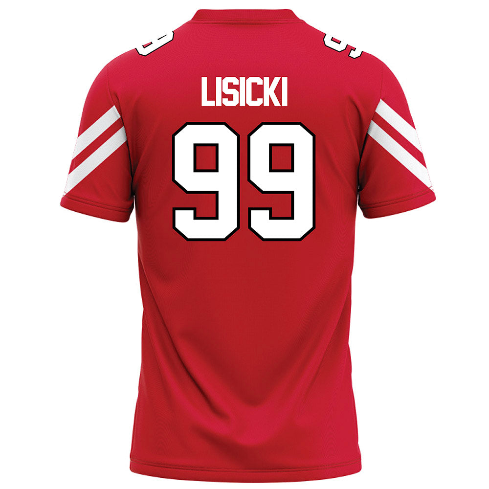 Marist - NCAA Football : Jake Lisicki - Red Football Jersey-1