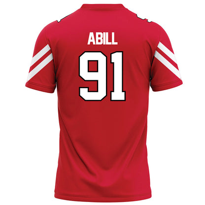 Marist - NCAA Football : Joseph Abill - Red Football Jersey-1