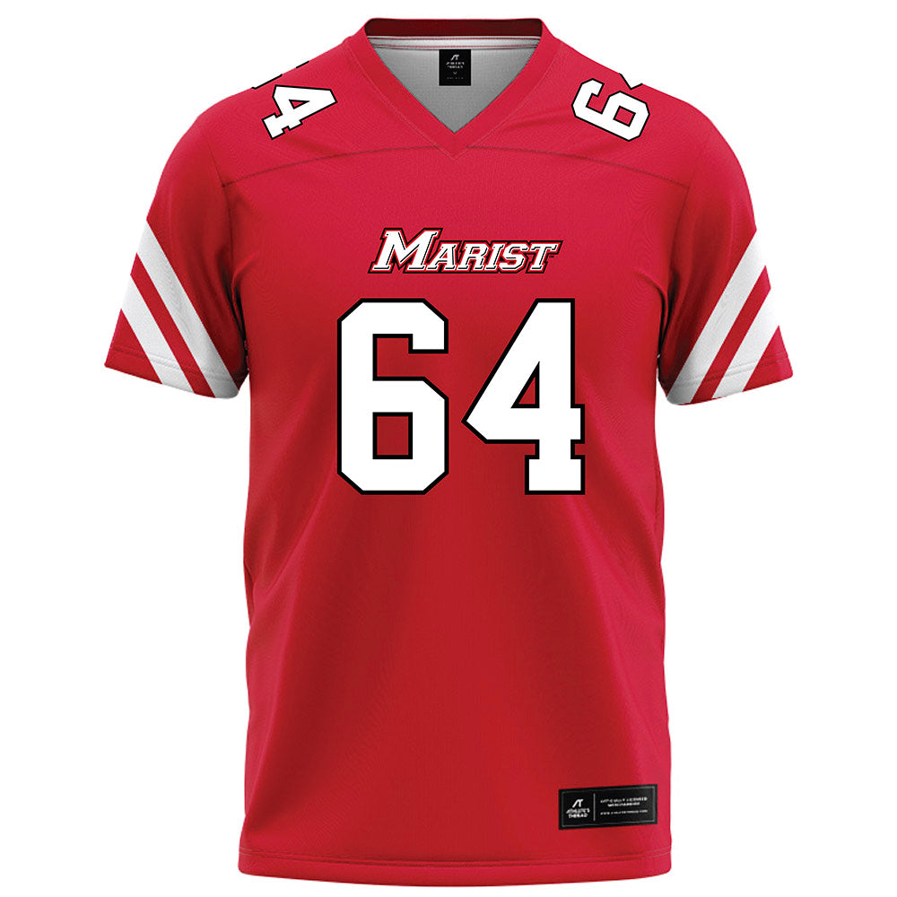 Marist - NCAA Football : Jake Fabian - Red Football Jersey-0