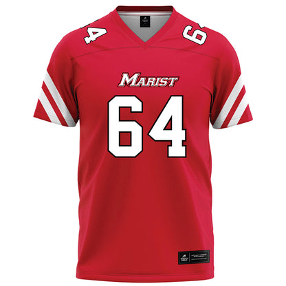 Marist - NCAA Football : Jake Fabian - Red Football Jersey-0