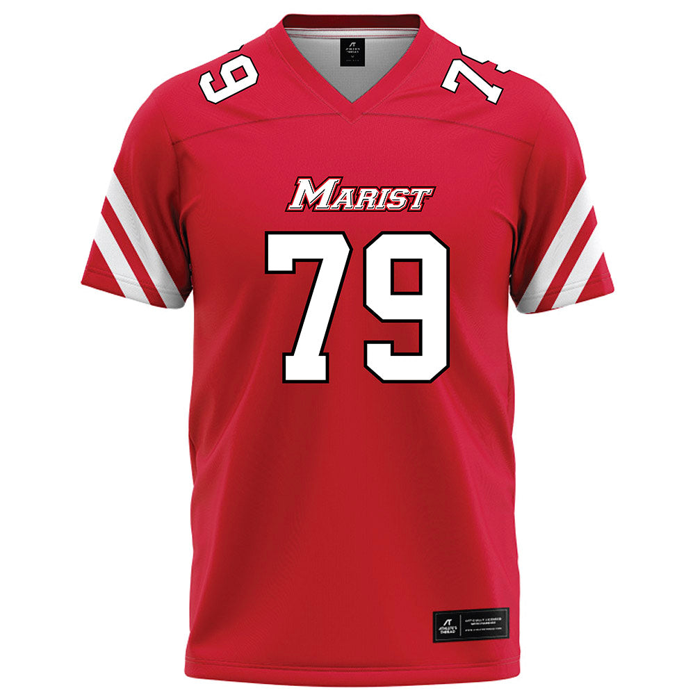 Marist - NCAA Football : Dixon Charzuk - Red Football Jersey-0