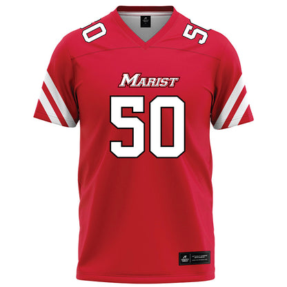 Marist - NCAA Football : Trevor Wilson - Red Football Jersey-0