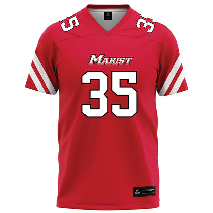 Marist - NCAA Football : Nathaniel Banton - Red Football Jersey-0