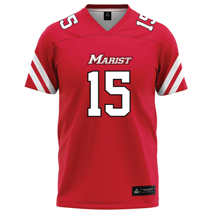 Marist - NCAA Football : Reed Shumpert - Red Football Jersey-0