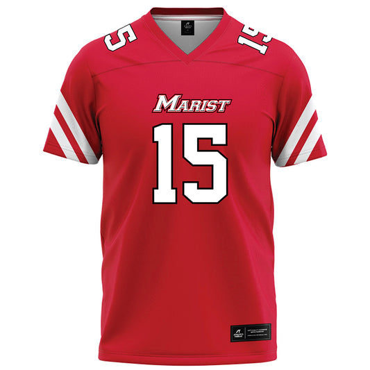 Marist - NCAA Football : Reed Shumpert - Red Football Jersey-0