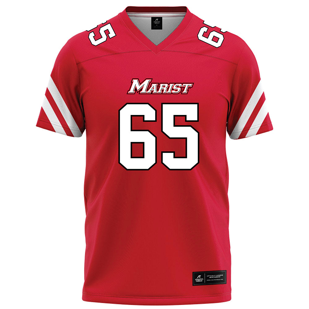 Marist - NCAA Football : Dominic Perricone - Red Football Jersey-0