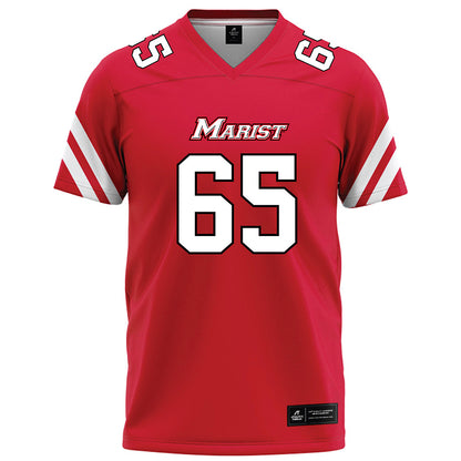 Marist - NCAA Football : Dominic Perricone - Red Football Jersey-0