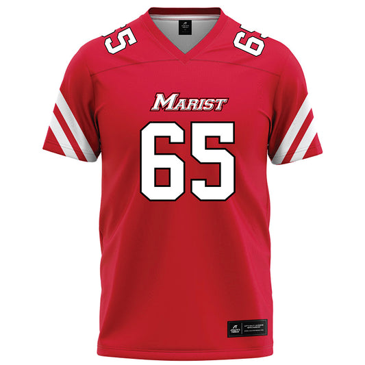 Marist - NCAA Football : Dominic Perricone - Red Football Jersey-0