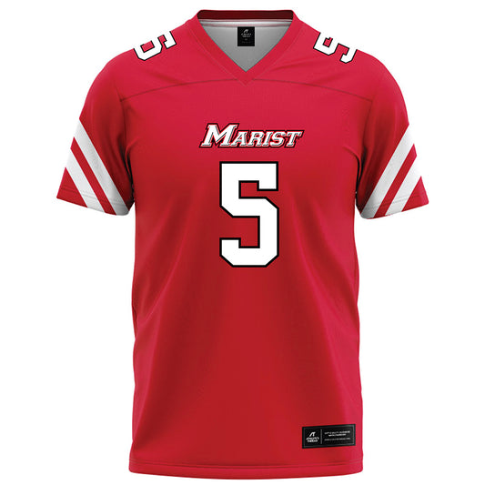 Marist - NCAA Football : Lamont Narcisse - Red Football Jersey-0