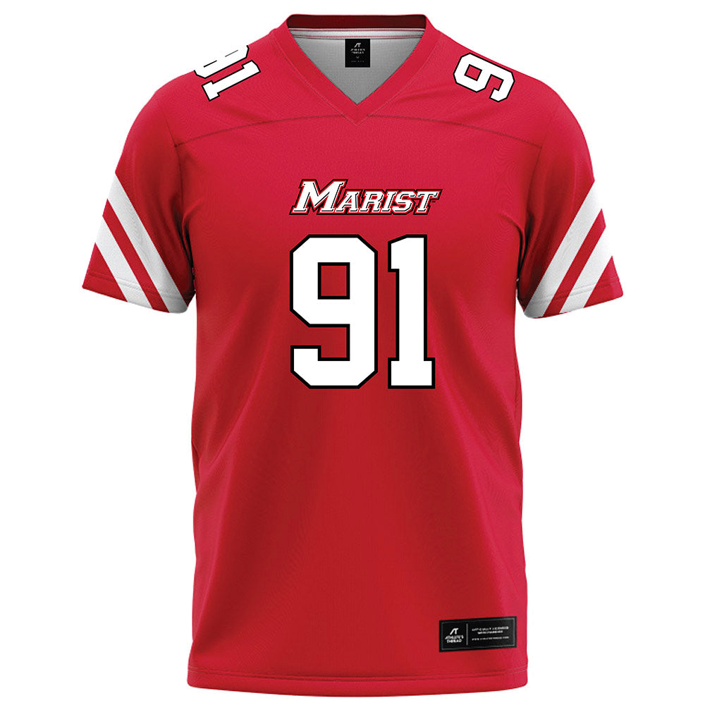 Marist - NCAA Football : Joseph Abill - Red Football Jersey-0
