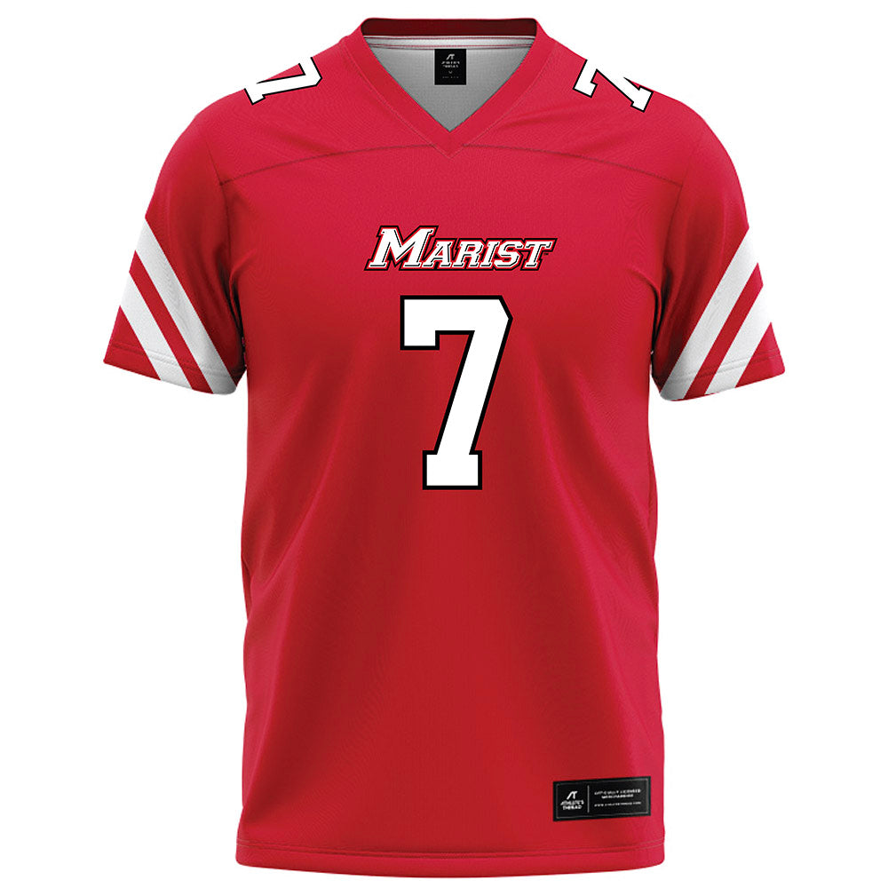 Marist - NCAA Football : Lance Martinez - Red Football Jersey-0