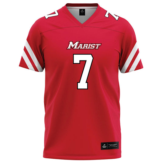Marist - NCAA Football : Lance Martinez - Red Football Jersey-0