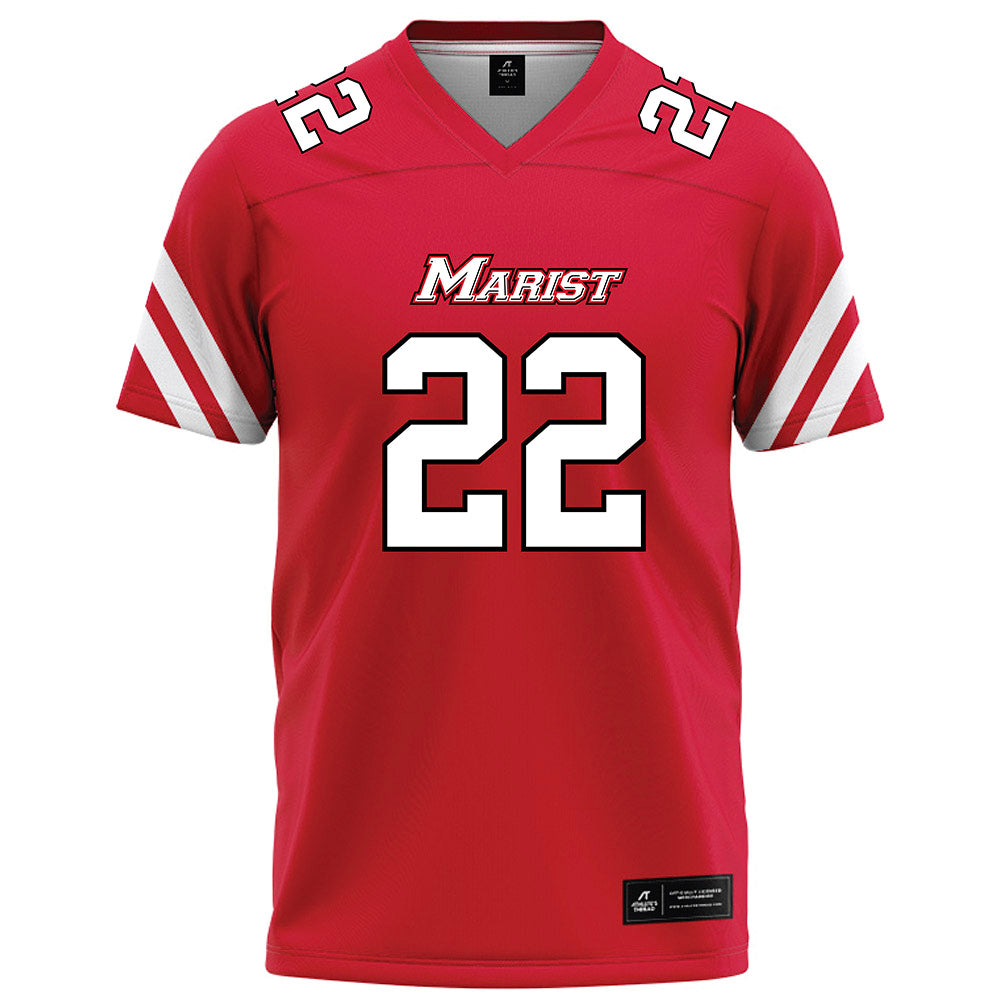 Marist - NCAA Football : Tristan Shannon - Red Football Jersey-0