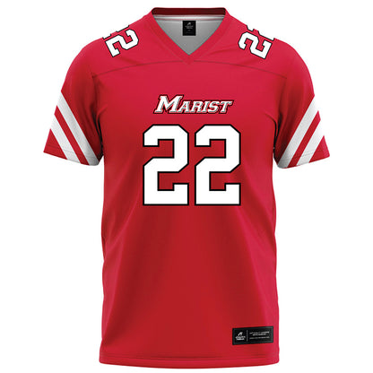 Marist - NCAA Football : Tristan Shannon - Red Football Jersey-0