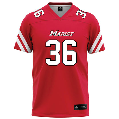 Marist - NCAA Football : Corey Pitts - Red Football Jersey-0