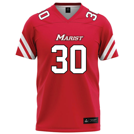 Marist - NCAA Football : Amare Minggia - Red Football Jersey-0