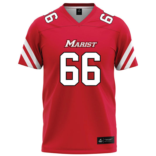 Marist - NCAA Football : Brandon Furey - Red Football Jersey-0