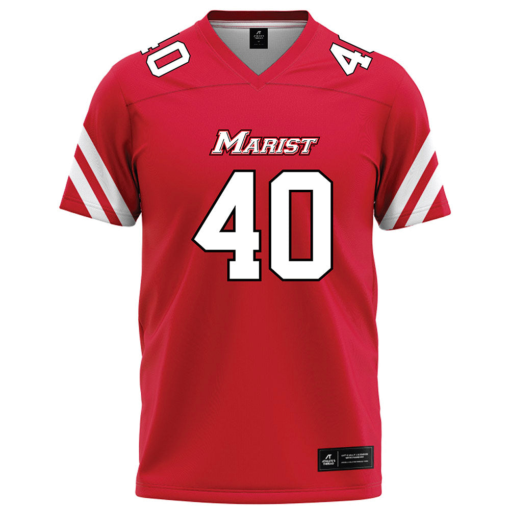Marist - NCAA Football : Jack Teller - Red Football Jersey-0