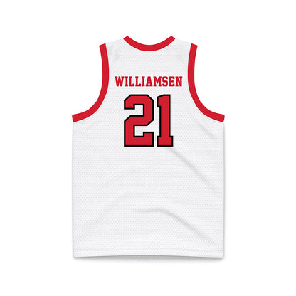 Marist - NCAA Women's Basketball : Danielle Williamsen - White Basketball Jersey-1