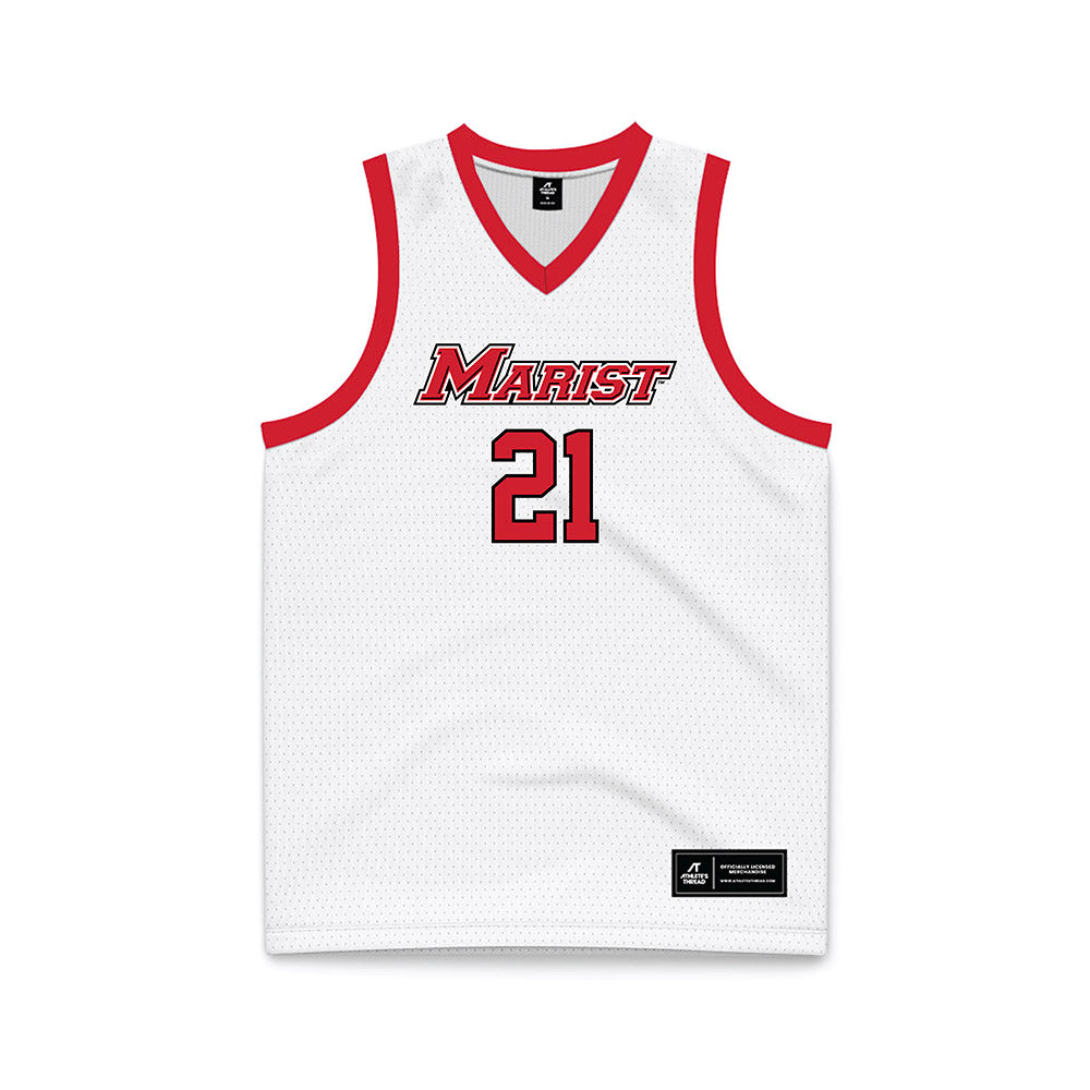 Marist - NCAA Women's Basketball : Danielle Williamsen - White Basketball Jersey-0