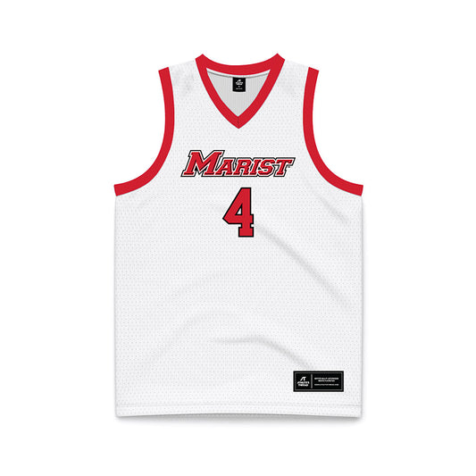 Marist - NCAA Women's Basketball : Kasey Bretones - White Basketball Jersey-0