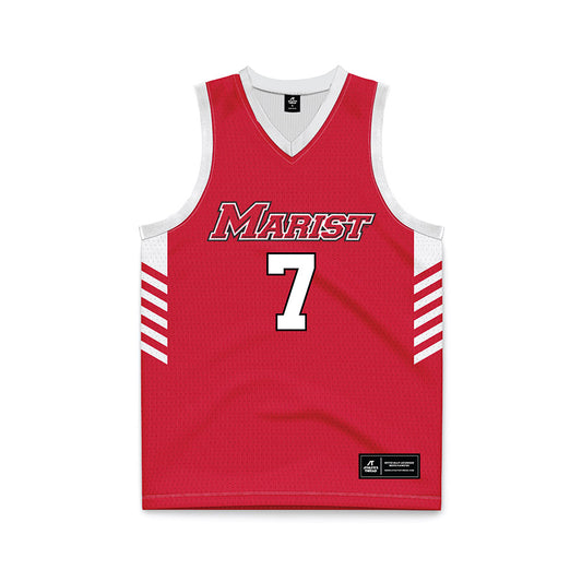 Marist - NCAA Men's Basketball : Martin Kawa - Red Basketball Jersey-0