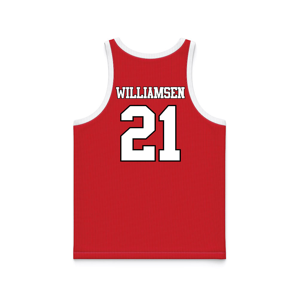 Marist - NCAA Women's Basketball : Danielle Williamsen - Red Basketball Jersey-1