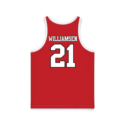 Marist - NCAA Women's Basketball : Danielle Williamsen - Red Basketball Jersey-1