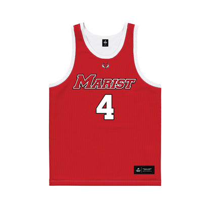 Marist - NCAA Women's Basketball : Kasey Bretones - Red Basketball Jersey-0