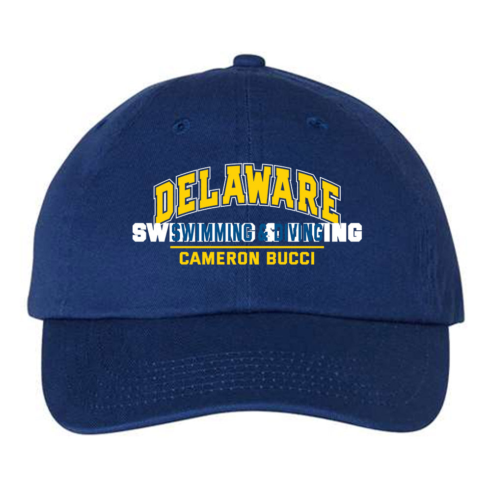 Delaware - NCAA Men's Swimming & Diving : Cameron Bucci - Dad Hat-0
