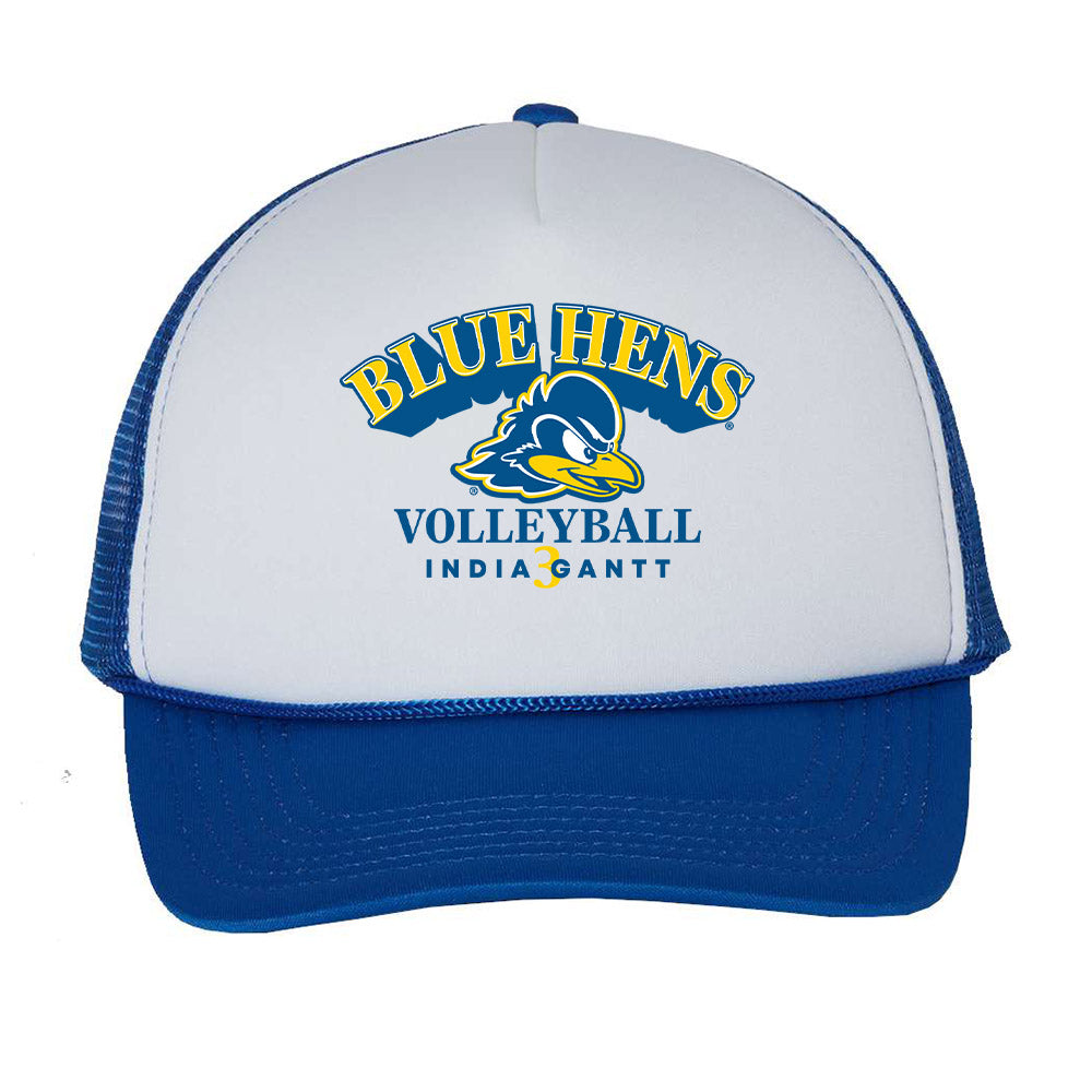 Delaware - NCAA Women's Volleyball : india Gantt - Trucker Hat-0