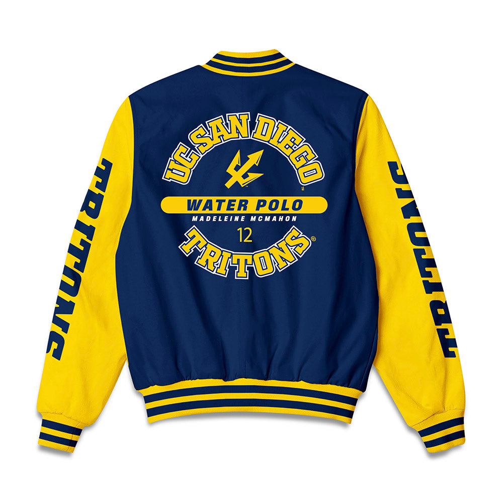 UCSD - NCAA Women's Water Polo : Madeleine McMahon - Bomber Jacket-1