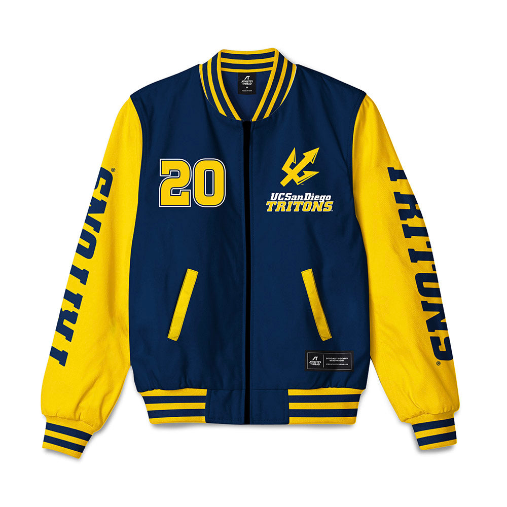 UCSD - NCAA Men's Basketball : Aidan Burke - Bomber Jacket