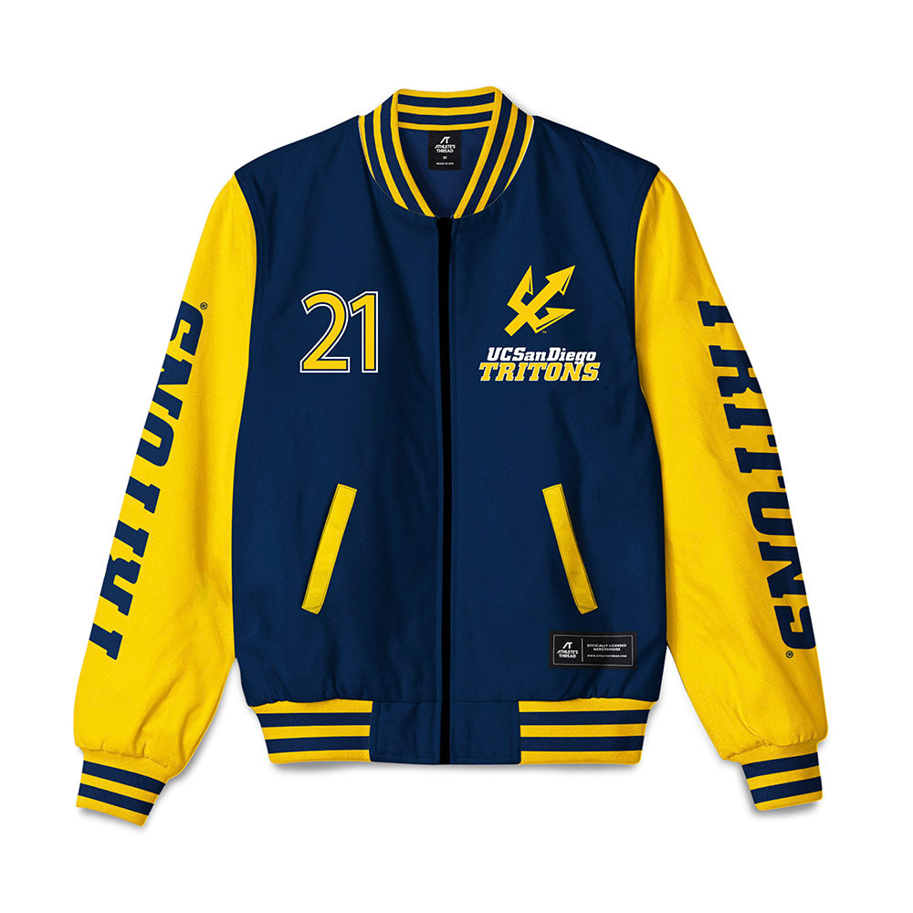UCSD - NCAA Baseball : Landon Marchetti - Bomber Jacket-0