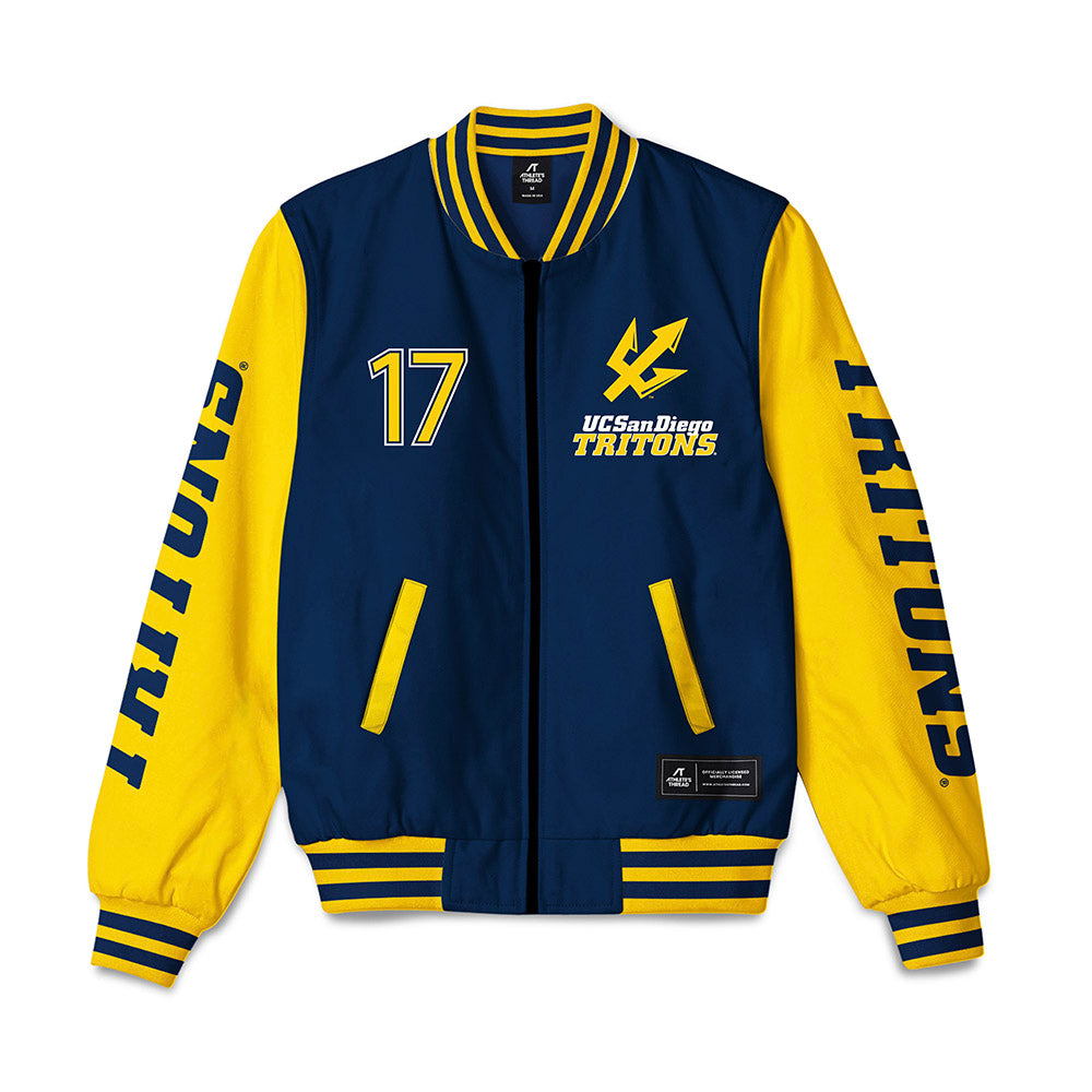 UCSD - NCAA Women's Volleyball : Mina Olgar - Bomber Jacket-0