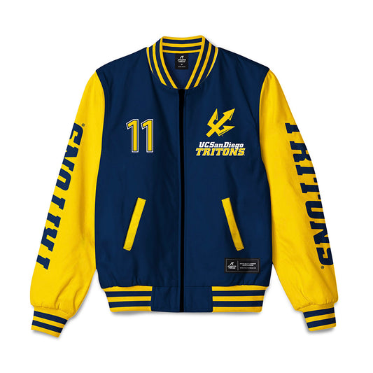 UCSD - NCAA Women's Soccer : Natalie Abel - Bomber Jacket-0