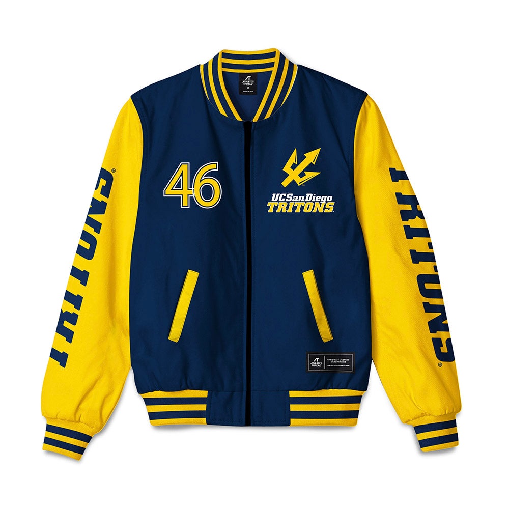 UCSD - NCAA Baseball : Michael Crossland - Bomber Jacket-0