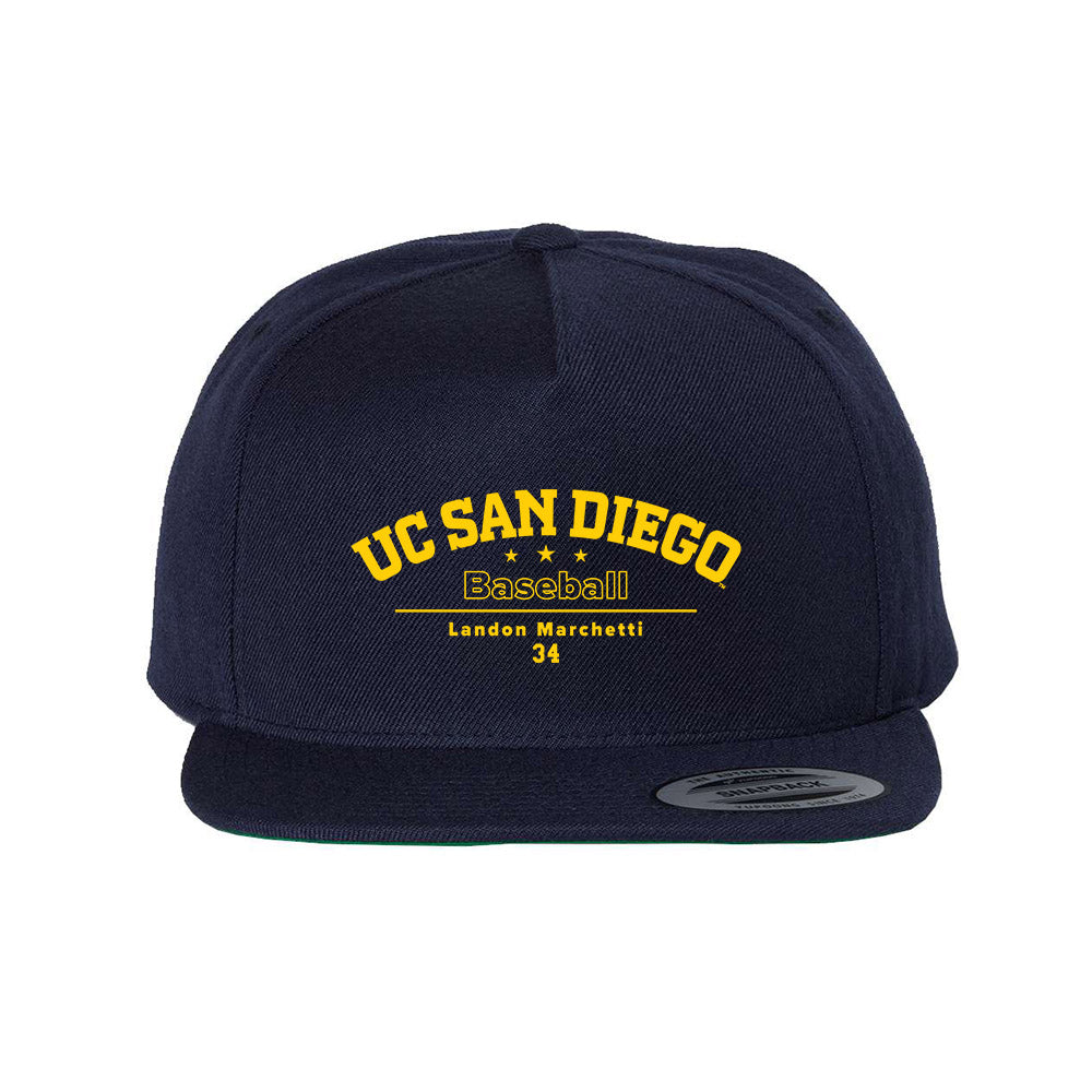 UCSD - NCAA Baseball : Landon Marchetti - Snapback Hat