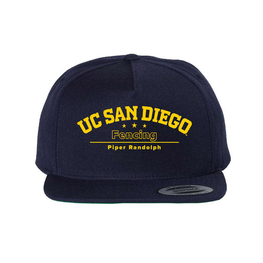 UCSD - NCAA Women's Fencing : Piper Randolph - Snapback Hat-0