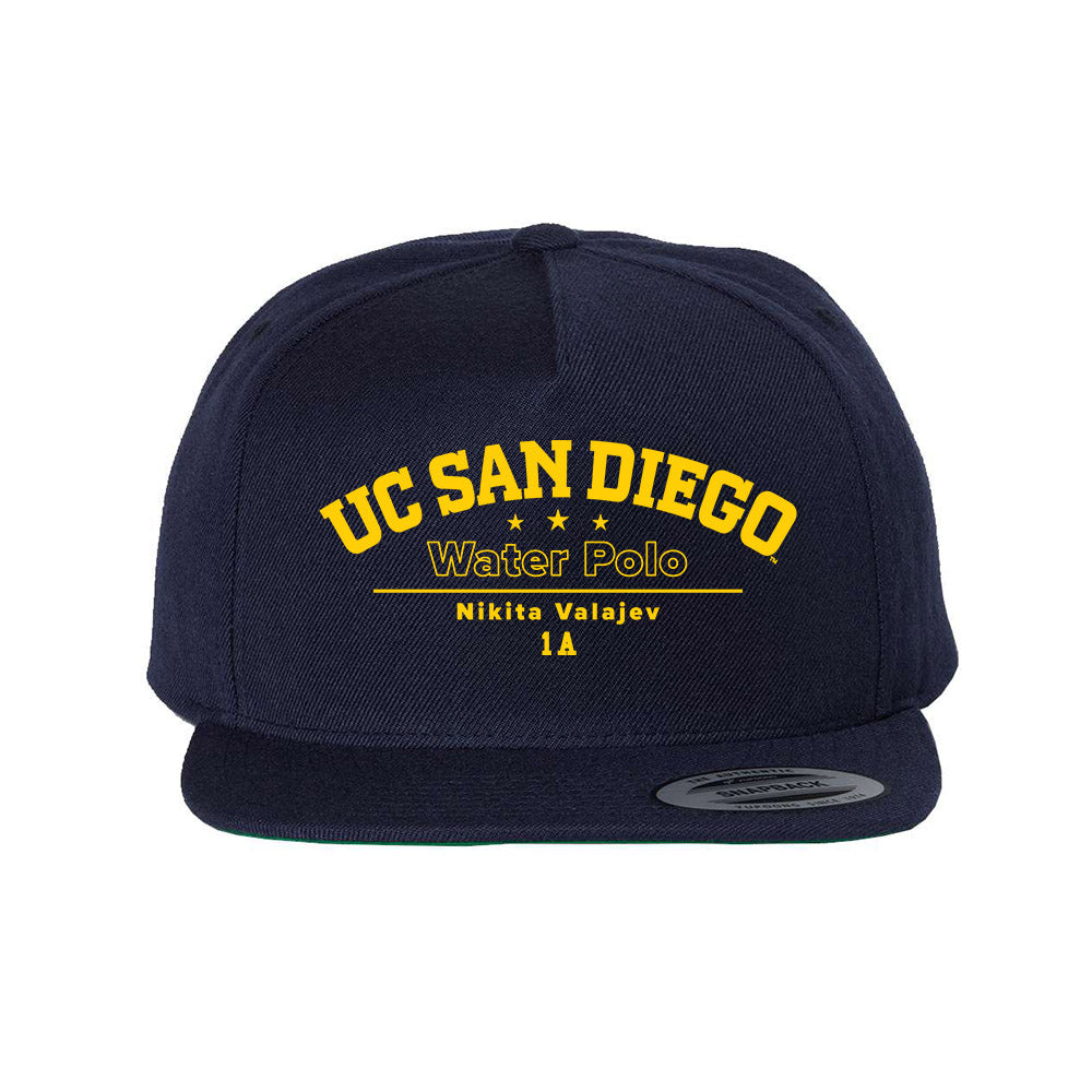 UCSD - NCAA Men's Water Polo : Nikita Valajev - Snapback Hat-0